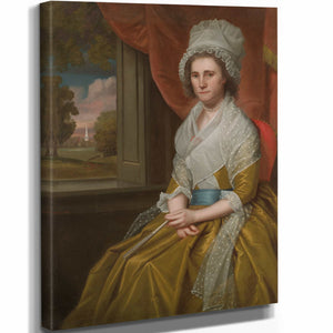 Ralph Earl 11" x 14" / Stretched Canvas Wrap Mary Sylvester Welles Davenport By Ralph Earl