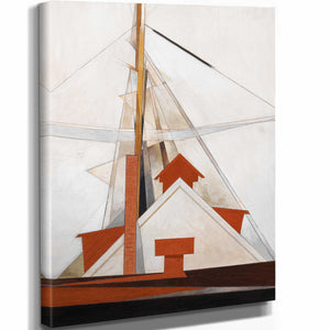 Charles Demuth 11" x 14" / Stretched Canvas Wrap Masts By Charles Demuth