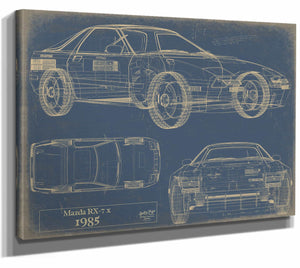 Mazda Rx 7 1985 Wall Art from Bella Frye.