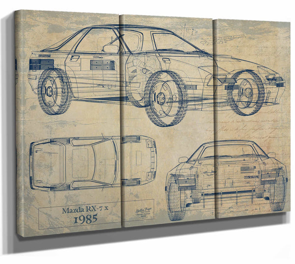 Mazda Rx 7 1985 Wall Art from Bella Frye.