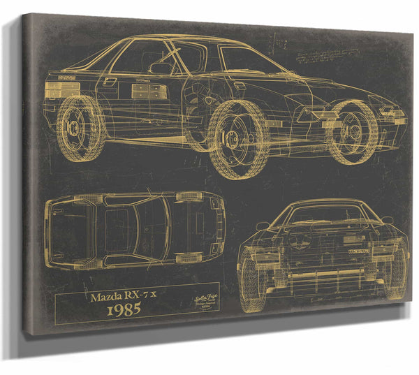 Mazda Rx 7 1985 Wall Art from Bella Frye.