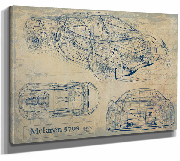 Mclaren 570S Wall Art from Bella Frye.