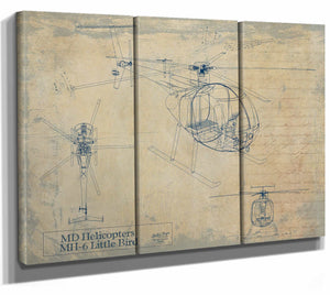 Md Helicopters Mh 6 Little Bird Wall Art from Bella Frye.