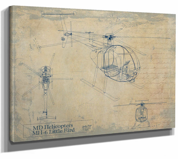 Md Helicopters Mh 6 Little Bird Wall Art from Bella Frye.