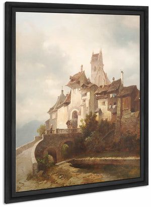 Medieval Town By Adolf Gustav Thamm