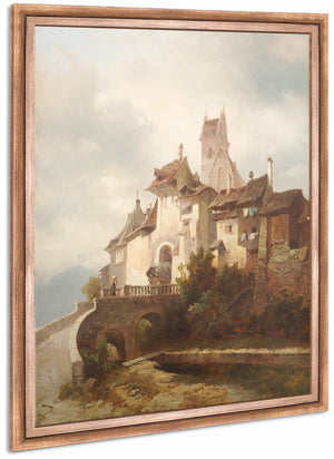 Medieval Town By Adolf Gustav Thamm