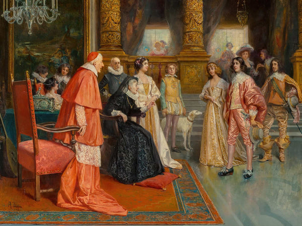 Antonio Zoppi Meeting Of William Ii Of Orange And Mary Stuart Princess Royal With Marie De Medici By Antonio Zoppi