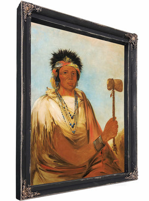 Men Son Se Ah Left Hand A Warrior By George Catlin