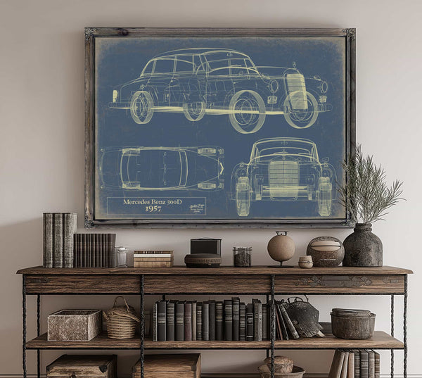 Mercedes Benz 300d (w189) 1957 Wall Art from Bella Frye.