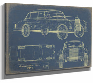 Mercedes Benz 300d (w189) 1957 Wall Art from Bella Frye.