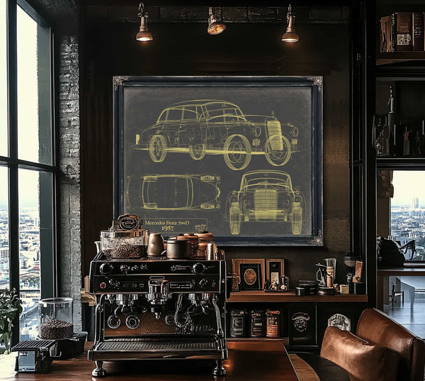 Mercedes Benz 300d (w189) 1957 Wall Art from Bella Frye.