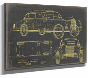 Mercedes Benz 300d (w189) 1957 Wall Art from Bella Frye.