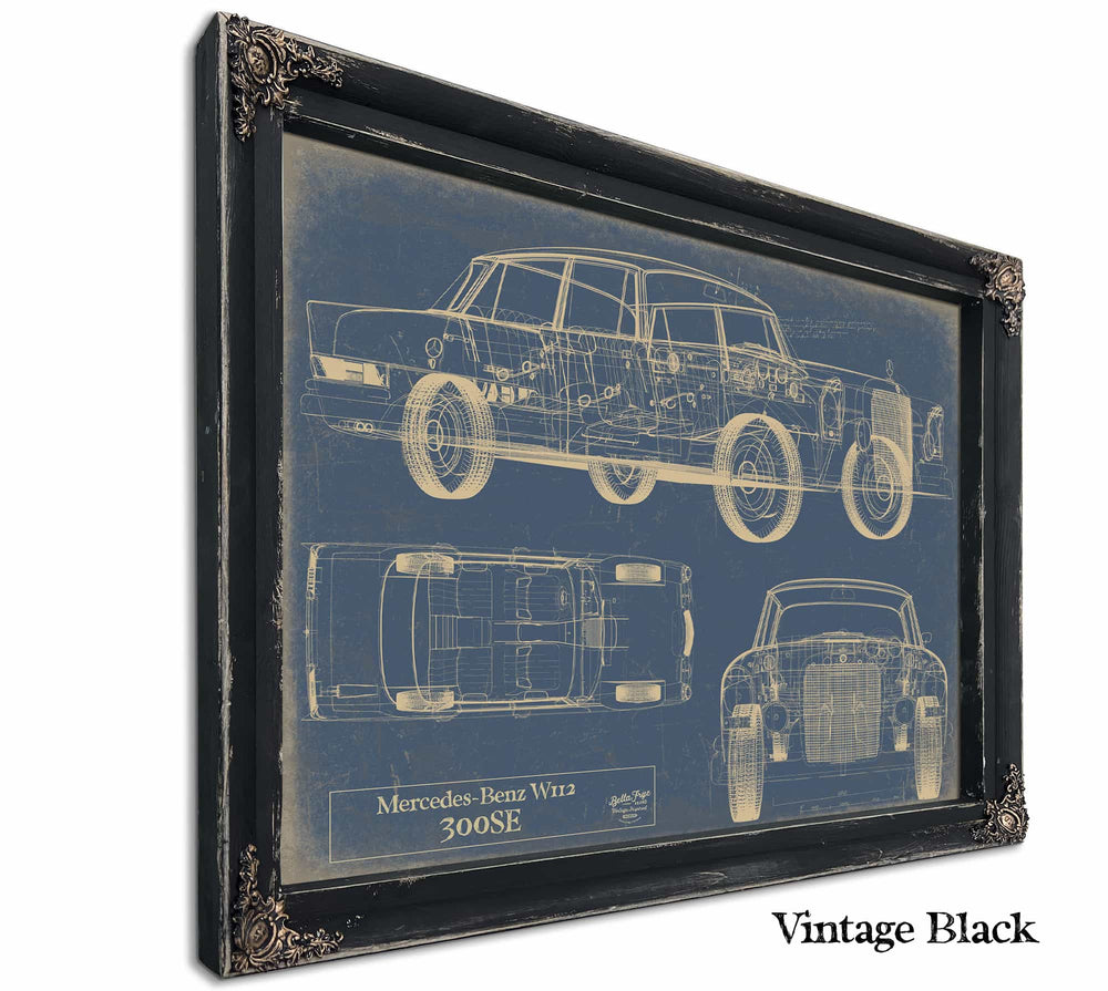 Mercedes Benz 300se w112 1961 1965 Wall Art from Bella Frye.