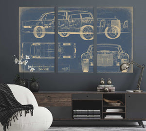 Mercedes Benz 300se w112 1961 1965 Wall Art from Bella Frye.