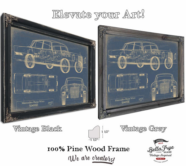 Mercedes Benz 300se w112 1961 1965 Wall Art from Bella Frye.