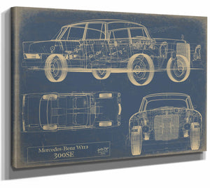 Mercedes Benz 300se w112 1961 1965 Wall Art from Bella Frye.