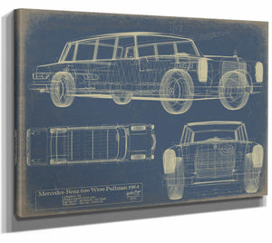 Mercedes Benz 600 w100 Pullman 1964 Wall Art from Bella Frye.