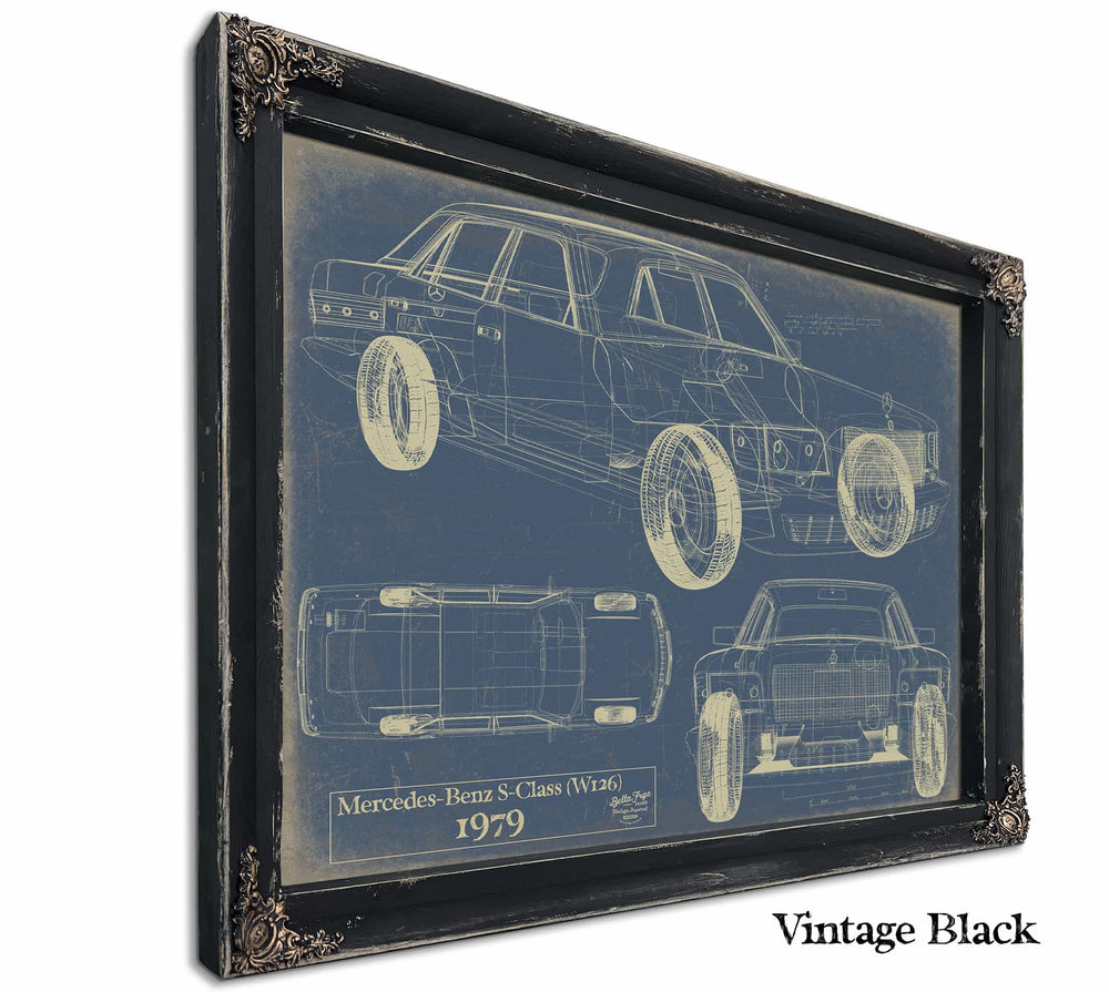 Mercedes Benz S Class (w126) 1979 Wall Art from Bella Frye.