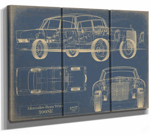 Mercedes Benz 300 Sew 112 1961 1965 Wall Art from Bella Frye.