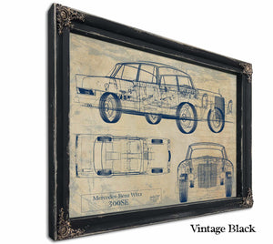 Mercedes Benz 300 Sew 112 1961 1965 Wall Art from Bella Frye.