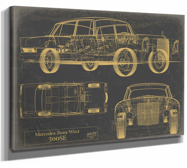 Mercedes Benz 300 Sew 112 1961 1965 Wall Art from Bella Frye.