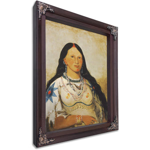 Mi Neek Ee Sunk Te Ka Mink A Beautiful Girl By George Catlin