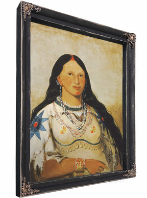 Mi Neek Ee Sunk Te Ka Mink A Beautiful Girl By George Catlin