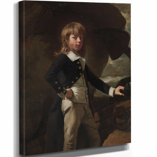 John Singleton Copley 11" x 14" / Stretched Canvas Wrap Midshipman Augustus Brine By John Singleton Copley