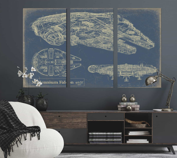 Millennium Falcon Wall Art from Bella Frye.