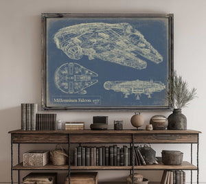 Millennium Falcon Wall Art from Bella Frye.