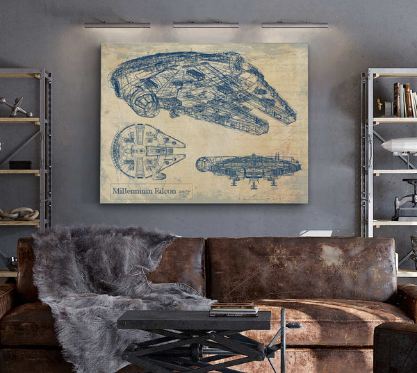 Millennium Falcon Wall Art from Bella Frye.