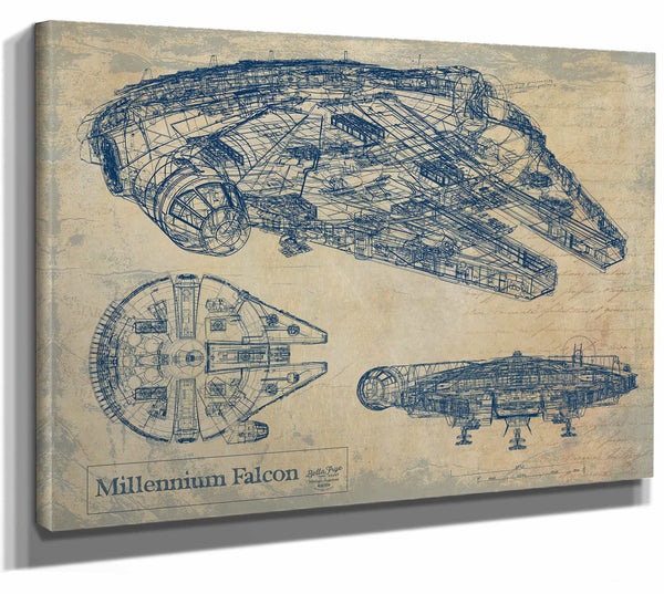 Millennium Falcon Wall Art from Bella Frye.