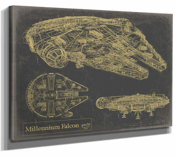 Millennium Falcon Wall Art from Bella Frye.