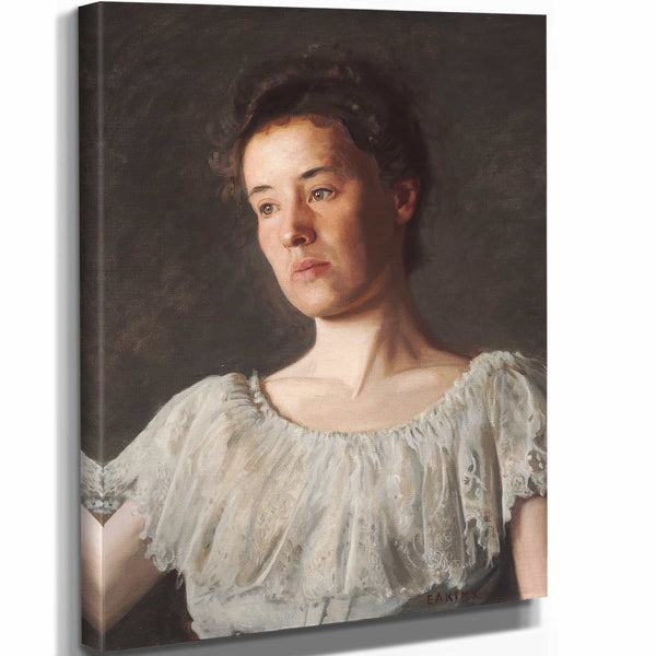 Thomas Eakins 11" x 14" / Stretched Canvas Wrap Miss Alice Kurtz By Thomas Eakins