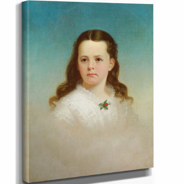 George Caleb Bingham 11" x 14" / Stretched Canvas Wrap Miss Julia Eveline Drennon By George Caleb Bingham