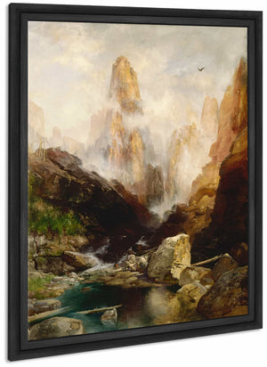 Mist In Kanab Canyon Utah By Thomas Moran