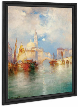 Moonrise Chioggia Venice By Thomas Moran