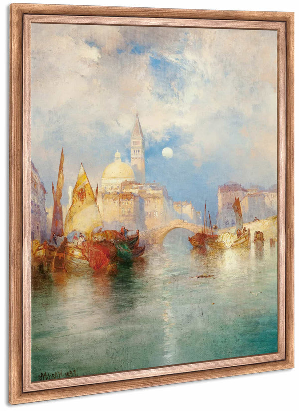 Moonrise Chioggia Venice By Thomas Moran