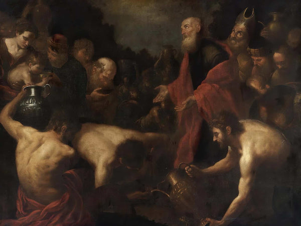 Orazio De Ferrari Moses Giving Water To The Israelites In The Desert By Orazio De Ferrari