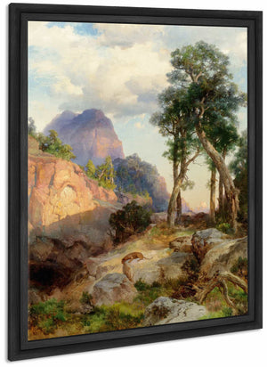 Mountain Lion In Grand Canyon By Thomas Moran