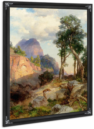 Mountain Lion In Grand Canyon By Thomas Moran