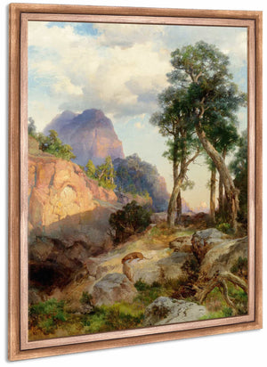 Mountain Lion In Grand Canyon By Thomas Moran