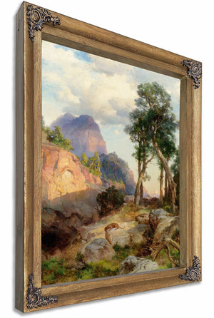 Mountain Lion In Grand Canyon By Thomas Moran