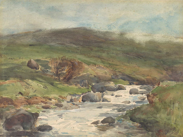 Alfred Walsh Mountain Stream Kaikoura By Alfred Walsh