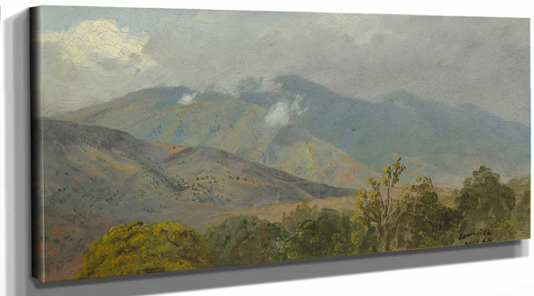 Frederic Edwin Church Mountainous Landscape V By Frederic Edwin Church