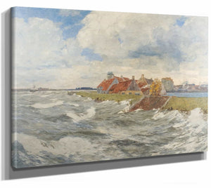 Mouth Of Maas At Willemstadt Facing Dordrecht By Andreas Dirks