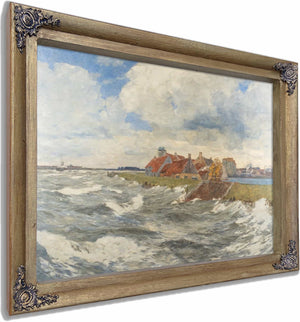 Mouth Of Maas At Willemstadt Facing Dordrecht By Andreas Dirks