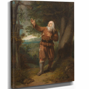 Henry Inman 11" x 14" / Stretched Canvas Wrap Mr Hackett In The Character Of Rip Van Winkle By Henry Inman