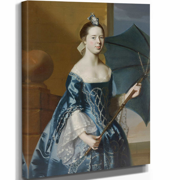 John Singleton Copley 11" x 14" / Stretched Canvas Wrap Mrs Benjamin Pickman By John Singleton Copley