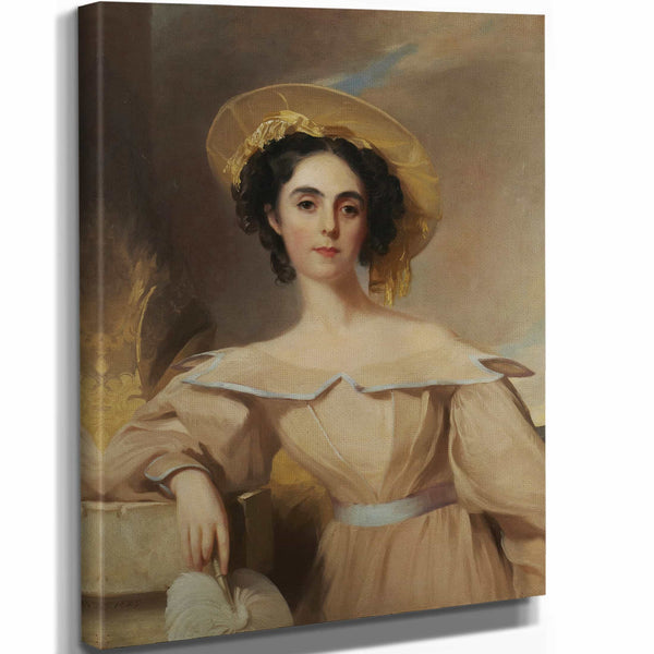 Thomas Sully 11" x 14" / Stretched Canvas Wrap Mrs Charles Gratiot By Thomas Sully